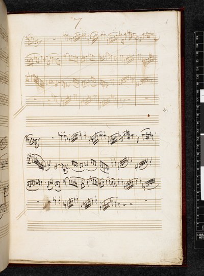 Do minör Adagio ve Füg, K. 546, Add. 28996, f.6r by Wolfgang Amadeus Mozart