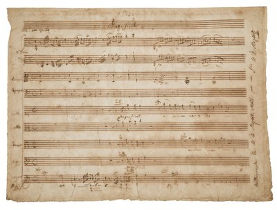 Magnificat, K. 321a. Elyazması, solist ve koro, org ve orkestra için nota, c.1779 by Wolfgang Amadeus Mozart