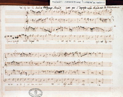 Accademico filarmonico unvanını almak için Mozart