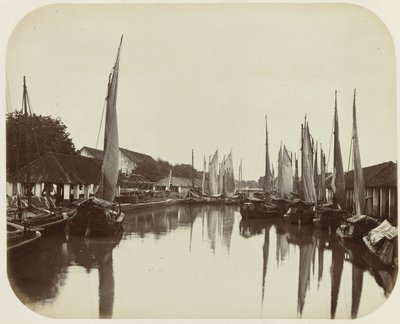 Kali Besar te Batavia by Woodbury and Page