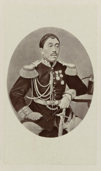 Van Mangkoe Negoro IV'ün Portresi by Woodbury and Page