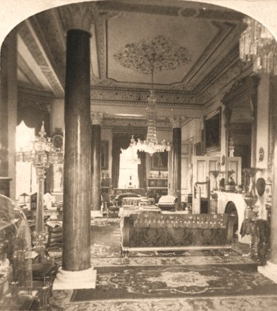 The Drawing Room, Queen Victorias Marine Residence, Osborne House, I.O.W, 1900. by Works and Sun Sculpture Studios