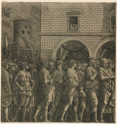 Sezar'ın Zaferi: Senatörler by Workshop of Andrea Mantegna