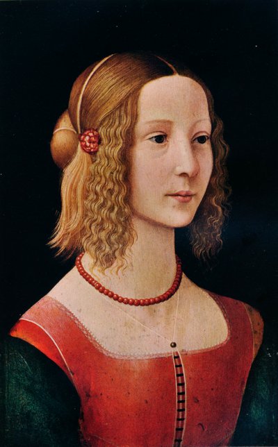 Bir Kızın Portresi, 1490 1930 by Workshop of Domenico Ghirlandaio