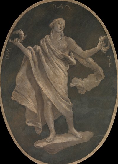 Bir Erdem, Muhtemelen Vatanseverlik, 1760. by Workshop of Giovanni Battista Tiepolo