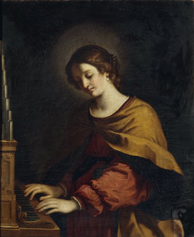 orgcu olarak Aziz Cecilia by Workshop of Guercino