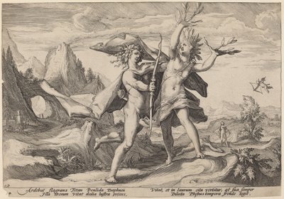Defne Ağacına Dönüşen Daphne by Workshop of Hendrick Goltzius, after Hendrick Goltzius