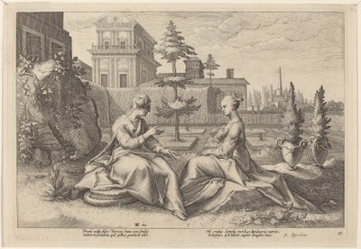 Beroe Şeklinde Juno, Uyarı Semele by Workshop of Hendrick Goltzius, after Hendrick Goltzius