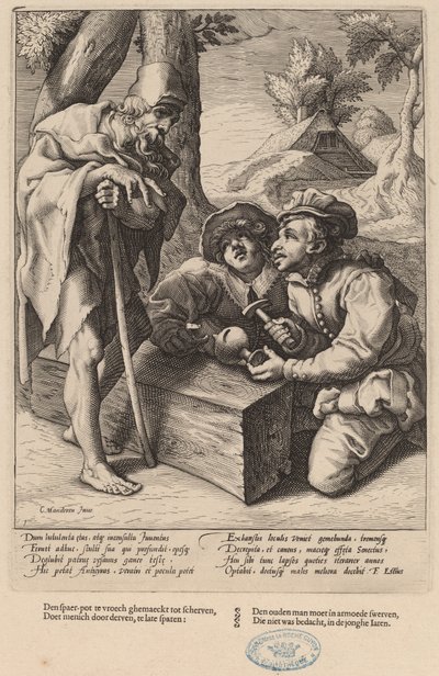 Birikimlerinizi Çok Erken Harcamayın by Workshop of Hendrick Goltzius, after Karel van Mander I