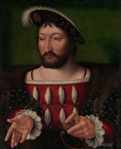 Francis I 1494-1547, Fransa Kralı. by Workshop of Joos van Cleve