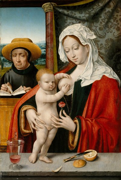 Kutsal Aile, muhtemelen 1527-33. by Workshop of Joos van Cleve