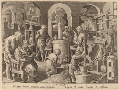 Damıtma (Damıtma) by Workshop of Philip Galle after Jan van der Straet
