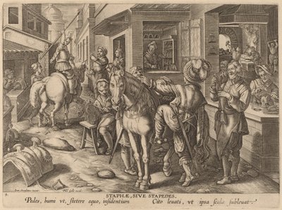 Staphae, Sive Stapedes (Üzengi veya Ayak Dayanağı) by Workshop of Philip Galle after Jan van der Straet