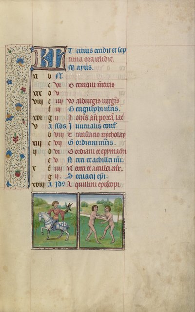 Bir Adam Hawking; İkizler Burcu by Workshop of Willem Vrelant