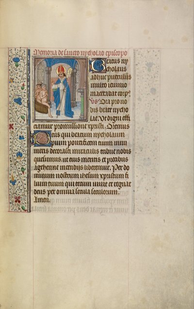 Aziz Nikolaos Küvetten Üç Genç Kurtarırken by Workshop of Willem Vrelant