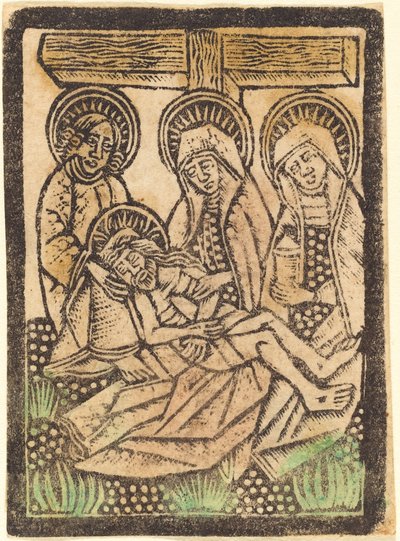 Pieta, 14701480. by Workshop of the Master of the