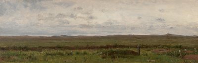 Gezginlerin Mezarları, Fort Kearny, Nebraska, 1866. by Worthington Whittredge