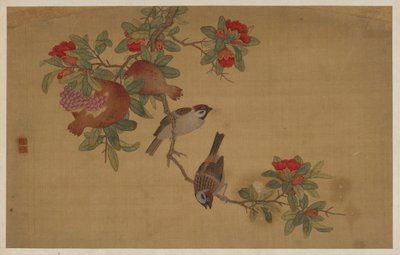 Kuşlar, Meyveler ve Çiçekler, Qing hanedanı, 1741. by Wu Zhang