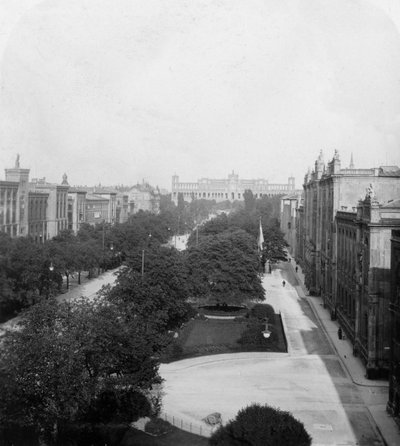 Maximilianstrasse, Münih, Almanya, c1900s. by Wurthle and Sons