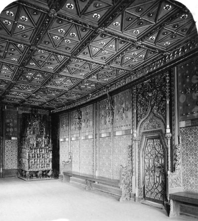 Prensler Odası, Salzburg Kalesi, Avusturya, c1900 by Wurthle and Sons
