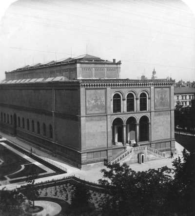 Neue Pinakothek, Münih, Almanya, c1900. by Wurthle and Sons
