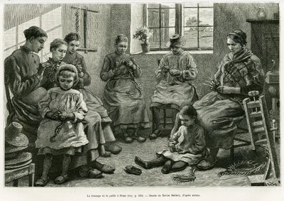 Hasır örgüsünde Sluze vardır. Edouard Charton (1807-1890), Hachette, Paris tarafından yönetilen le tour du monde 1886