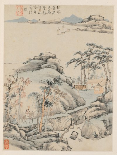 Mevsimsel Manzaralar Albümü, Yaprak F (önceki yaprak 5) by Xiao Yuncong