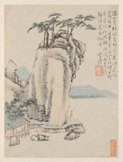 Mevsimsel Manzaralar Albümü, Yaprak G önceki yaprak 7, 1668. by Xiao Yuncong