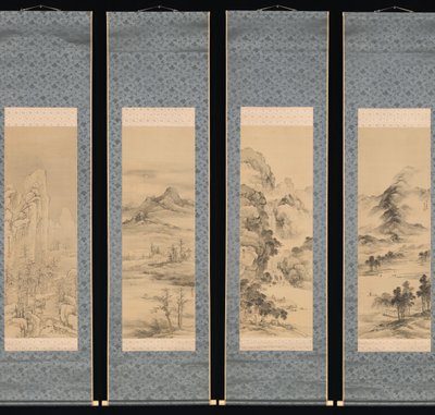 Dört Mevsim Manzaraları, 1848. by Yamamoto Baiitsu