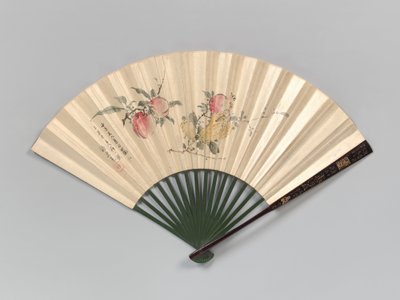 Şeftali, Nar ve Parmaklı Citron, 1832. by Yamamoto Baiitsu