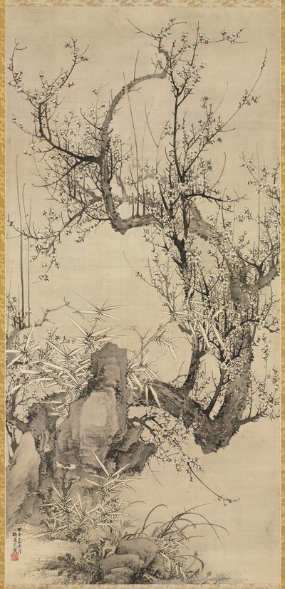 Erik, Bambu ve Orkide, 1834. by Yamamoto Baiitsu