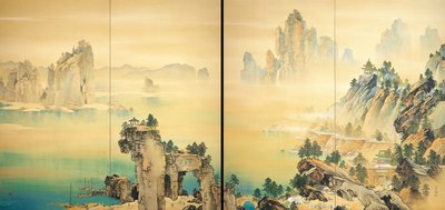 Bon presage - Good Omen - Shunkyo, Yamamoto (1871-1933) - 1931 - İpek üzerine suluboya - Adachi Sanat Müzesi by Yamamoto Shunkyo
