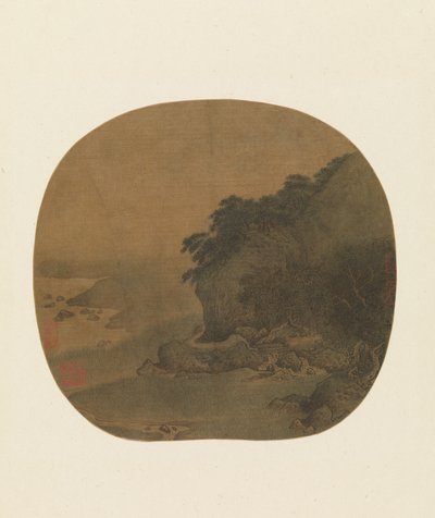 Çam kaplı bir Bluff tarafından Hermitage, 12. yüzyılın ikinci yarısı. by Yan Ciyu