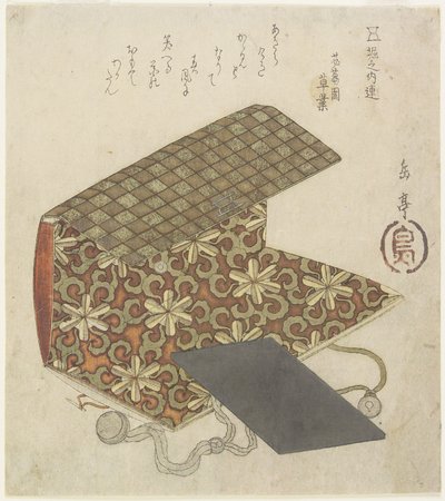 Horinouchi Circle için Desenli Klasör, 19. yüzyıl ortası by Yashima Gakutei