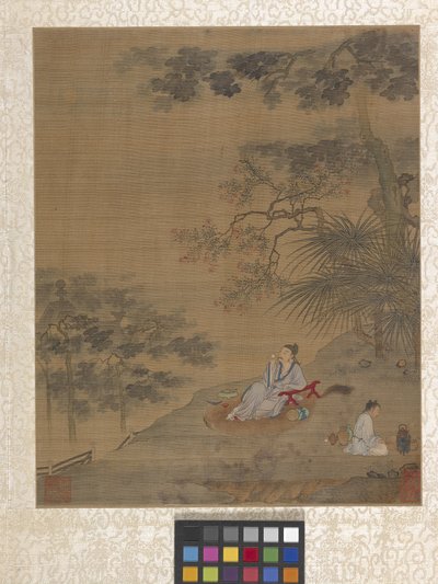 Albüm Bahçe Manzarası (kağıt üzerine mürekkep) by Ying Qiu