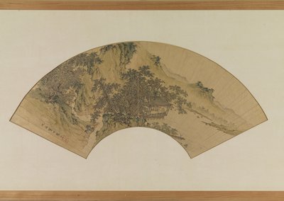 Scholar In Waterside Pavilion (kağıt üzerine mürekkep ve renkli) by Ying Qiu
