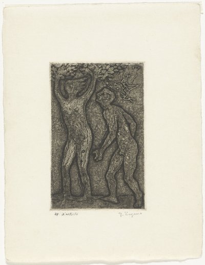 Erkek ve kadın gri by Yo Sugano (signed by artist)