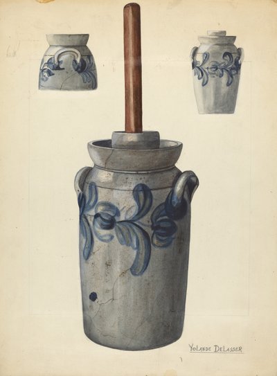 Tereyağı Churn, c. 1936. by Yolande Delasser