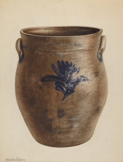 çömlek, c. 1937. by Yolande Delasser