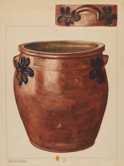 çömlek, c. 1937. by Yolande Delasser