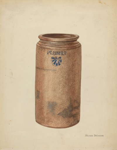 Konserve Kavanozu, c. 1953. by Yolande Delasser