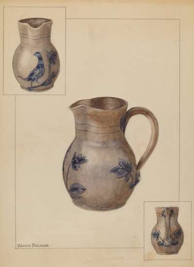 Su Sürahisi, c. 1936. by Yolande Delasser