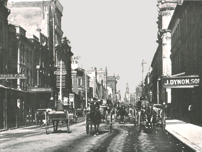 George Street, Sidney, Avustralya, 1895. by York and Son