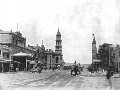 King William Street güneye bakıyor, Adelaide, Avustralya, 1895. by York and Son