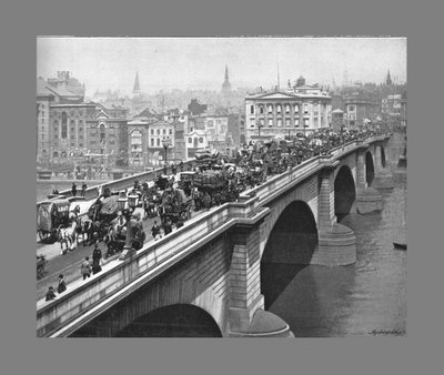 Londra Köprüsü, Londra, c1900 by York and Son