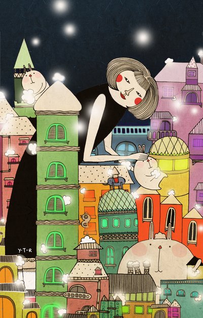 Küflü şehir, 2013, (dijital) by Yoyo Zhao