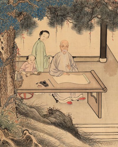 Yuan Mei ve kız öğrencileri by Yuan Mei