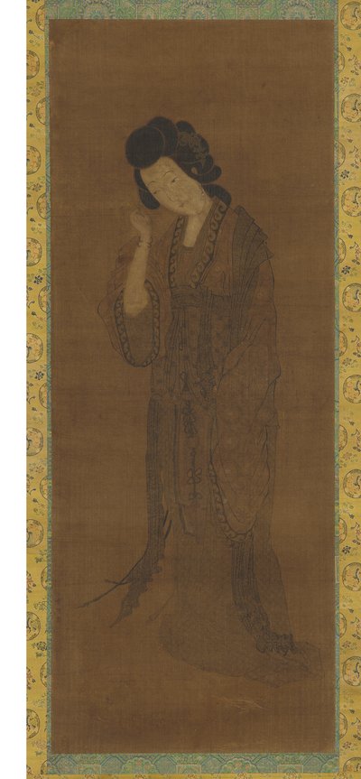 Ayakta Duran Kadın Figürü, Geç Ming veya erken Qing hanedanı, 17. yüzyıl by Yuan Qian