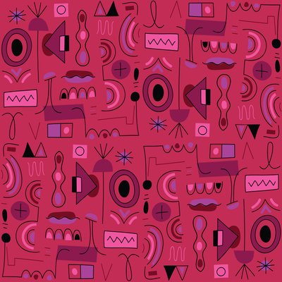 Dikişsiz desen, 2018, vektör grafiği by Yulia Drobova