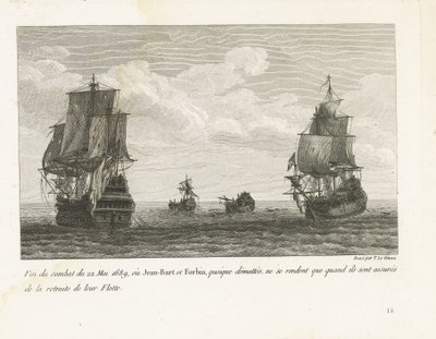 Einde van het gevecht van Jan Bart, 22 Mayıs, 1689 Jean-Bart ve Forbin